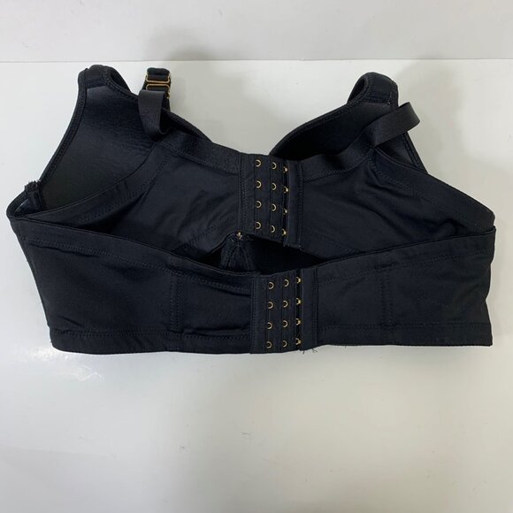 Ashley Stuart Smoothing Plunge Butterfly Bra in Black - Size 38D - Picture 5 of 9